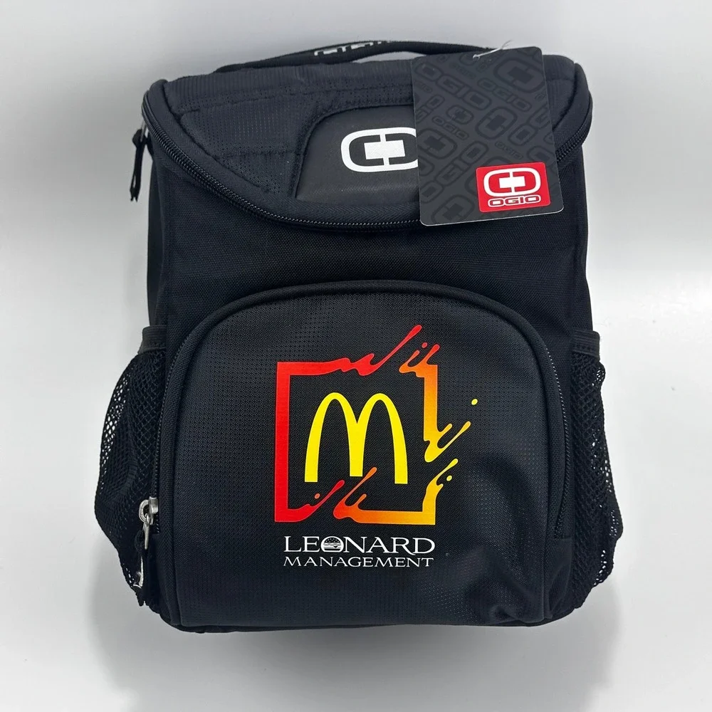 OGIO Cooler Bag Unisex OS Black McDonalds Leonard Management Insulated ZipPocket